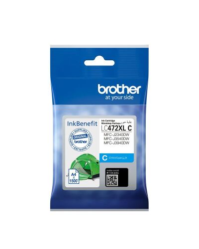 Brother LC472XLC Cyan Mavi Sayfa Kartuş MFC-J2340-J3540-J3940 1.500 Sayfa - 1