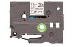 Brother P-Touch HSE-231 12 mm Beyaz Üzerıne Sıyah Isı ile Daralan Laminasyonlu Etiket - 1