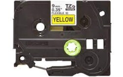 Brother Tze-FX621 9Mm Sarı Üzerine Siyah Esnek Laminasyon Etiket - 1