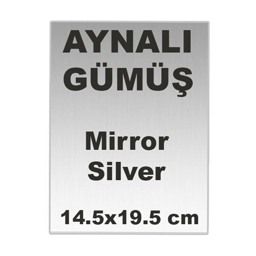 Büyük Boy Plaket için Baskı Metali 14.5X19.5 cm - 10