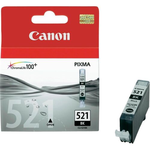 Canon CLI-521BK Black Siyah Mürekkep Kartuş MP260-540-550-560-620-630 MX860-870 - CANON