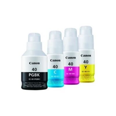 Canon GI-40 (C-M-Y-BK) Orjinal Mürekkep Seti (G5040-G6040-G7040) - 1