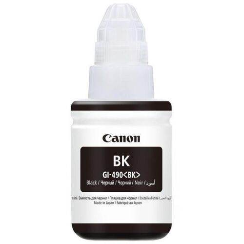 Canon GI-490 (BK) Siyah 135ml Orjinal Mürekkep (G1400-G2400-G3400-G3415) - CANON