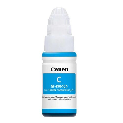 Canon GI-490 (C) Mavi 70ml Orjinal Mürekkep (G1400-G2400-G3400-G3415) - 1