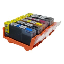 Canon PGI-525 CLI-526BK 5 Renk Kolay Dolan Kartuş - 1