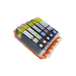 Canon PGI-550 CLI-551 5 Renk Dolu Otoreset Kartuş Seti - 2