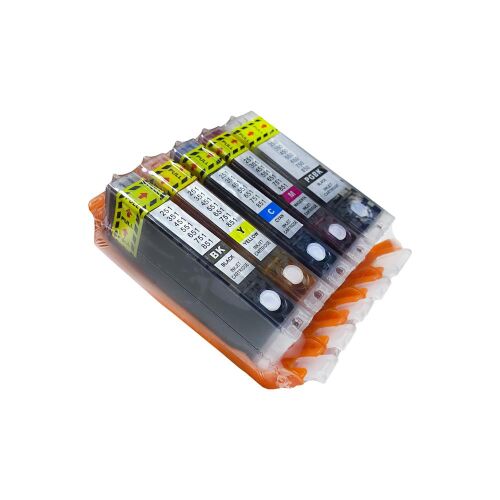 Canon PGI-550 CLI-551 5 Renk Dolu Otoreset Kartuş Seti - 2