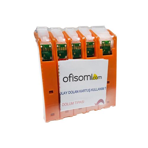 Canon PGI-550 CLI-551 5 Renk Dolu Otoreset Kartuş Seti - 3