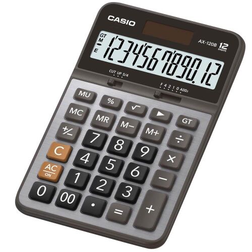 Casio AX-120B 12 Hane Masa Üstü Hesap Makinesi - 1