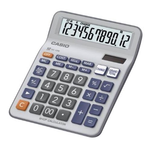 Casio DC-12M-W 12 Hane Masa Üstü Hesap Makinesi - 1