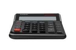Casio DE-12E-BK Siyah 12 Hane Masa Üstü Ergonomik Tuşlu Hesap Makinesi - 1
