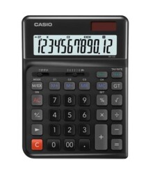 Casio DE-12E-BK Siyah 12 Hane Masa Üstü Ergonomik Tuşlu Hesap Makinesi - 2