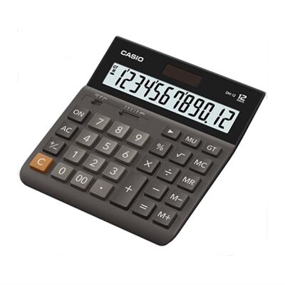 Casio DH-12 12 Hane Masa ÜstüHesap Makinesi - 1
