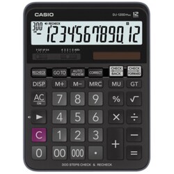 Casio DJ-120D Plus İşlem Kontrollü 12 Hane Masa Üstü Hesap Makinesi - 1