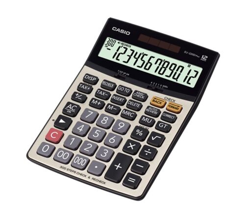 Casio DJ-220D Plus İşlem Kontrollü 12 Hane Masa Üstü Hesap Makinesi - 1