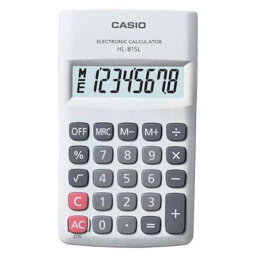 Casio HL-815L-WE 8 Hane Beyaz Hesap Makinesi - CASIO