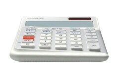 Casio JE-12E-WE Beyaz 12 Hane Masa Üstü Ergonomik Tuşlu Hesap Makinesi - 1