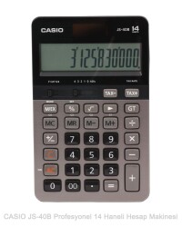 Casio JS-40B Profesyonel 14 Hane Masa Üstü Hesap Makinesi - 1