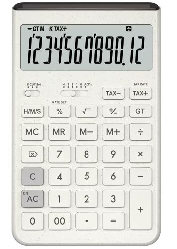 Casio JT-200T-WE 12 Hane Beyaz Masa Üstü Hesap Makinesi - CASIO