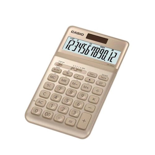 Casio JW-200SC-GD 12 Hane Altın Sarı Masa Üstü Hesap Makinesi - CASIO