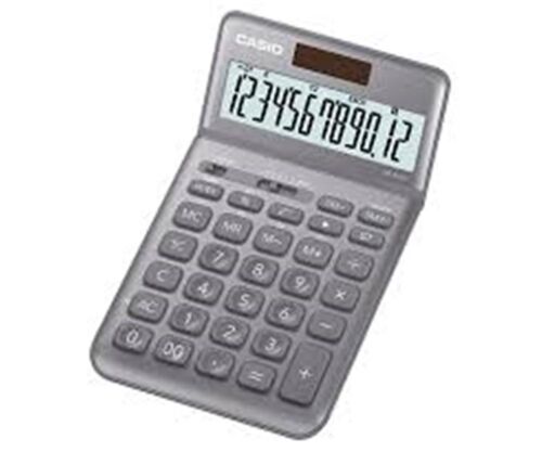 Casio JW-200SC-GY 12 Hane Gri Masa Üstü Hesap Makinesi - CASIO