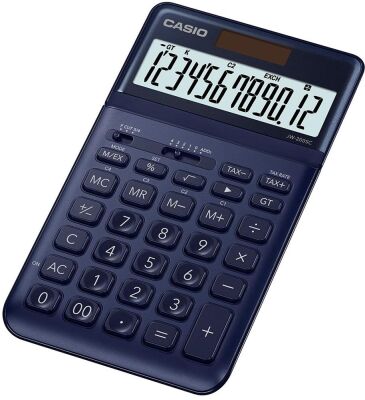 Casio JW-200SC-NY 12 Hane Lacivert Masa Üstü Hesap Makinesi - 1