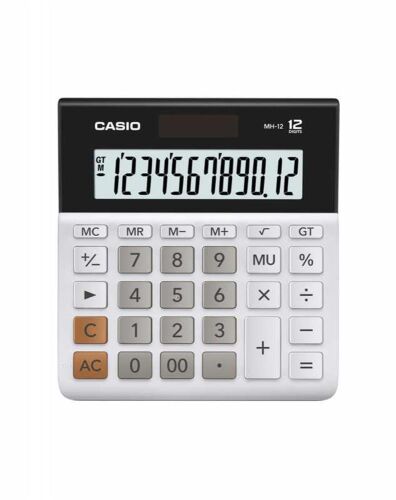 Casio MH-12-WE 12 Hane Masa Üstü Hesap Makinesi - CASIO
