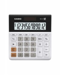 Casio MH-12-WE 12 Hane Masa Üstü Hesap Makinesi - 1