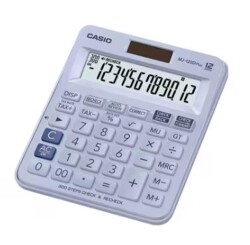 Casio MJ-120D Plus Açık Mavi İşlem Kontrollü 12 Hane Masa Üstü Hesap Makinesi - 1