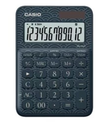 Casio MS-20UC-JBU 12 Hane Lacivert Desenli Masa Üstü Hesap Makinesi - 1