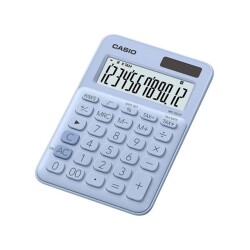 Casio MS-20UC-LB 12 Hane Açık Mavi Masa Üstü Hesap Makinesi - 1