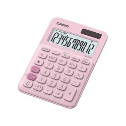 Casio MS-20UC-PK 12 Hane Açık Pembe Masa Üstü Hesap Makinesi - 1