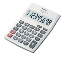 Casio MW-5V-WE 8 Hane Beyaz Masa Üstü Hesap Makinesi - 1