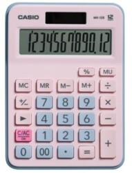 Casio MX-12B-PKLB Açık Pembe+Açık Mavi 12 Hane Masa Üstü Hesap Makinesi - 1
