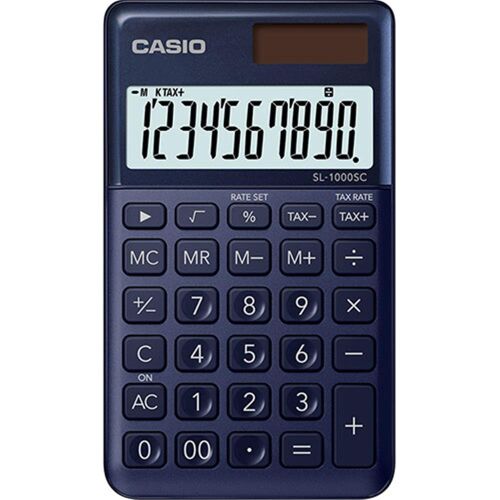 Casio SL-1000SC-NY Cep Tipi 10 Hane Lacivert Hesap Makinesi - CASIO