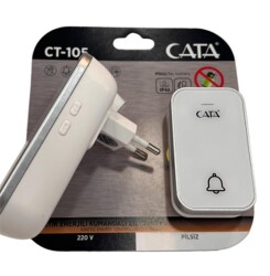 Cata Ct-105 Pilsiz 220v Enerjili Kumandalı Zil (Karışık Renk) - 1