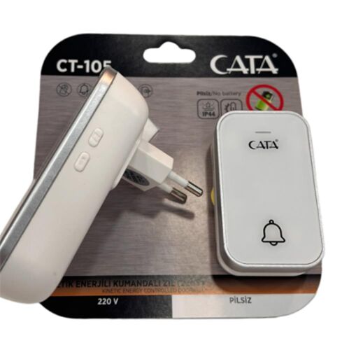Cata Ct-105 Pilsiz 220v Enerjili Kumandalı Zil (Karışık Renk) - ELİTLED
