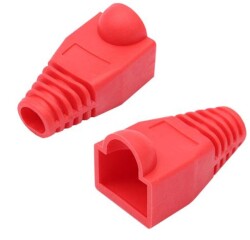 CMR RJ-45 Kırmızı Kılıf 25 li Paket - 1