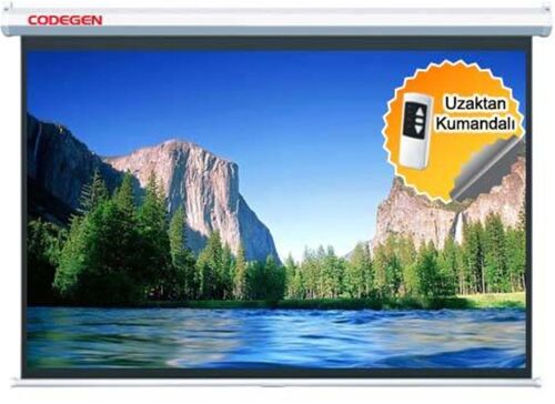 Codegen EX-18 180X180 Motorlu Uzaktan Kumandalı Projeksiyon Perdesi - 1