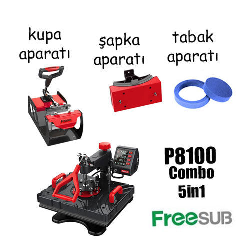 Combo 5in1 Transfer Baskı Presi 29X38 cm - 3