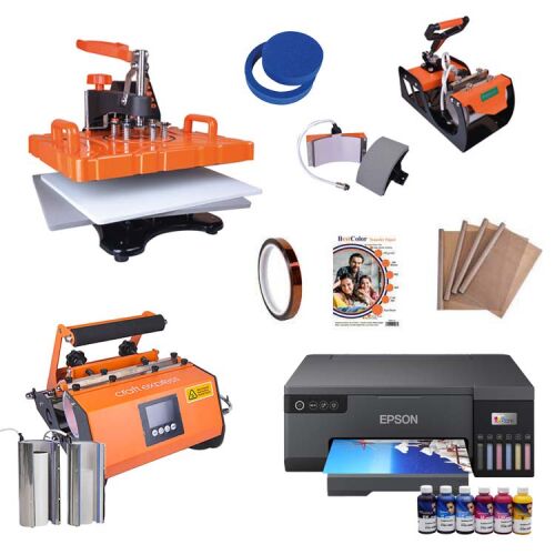 Combo Matara ve Termos Transfer Baskı Makine Seti - OFİSOMİ-T