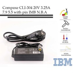 Compaxe CLI-304 Ibm- 20v-3.25a 7.9-5.5-With Pin Notebook Adaptör - 1