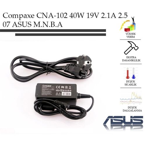 Compaxe CNA-102 40W 19V 2.1A 2.5-07 Asus Adaptör - COMPAXE