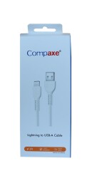 Compaxe CTK-BLU Usb 3.0 1mt 3A Lightning Şarj Kablosu - 1