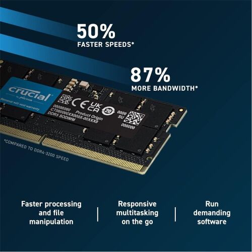 Crucial 16GB DDR5 4800MHz CL40 CT16G48C40S5 Notebook Ram - 2