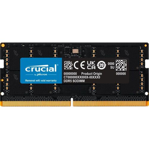 Crucial 32GB DDR5 5600MHz CT32G56C46S5 CL46 1.1V SODIMM Notebook Ram - 1