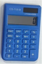 CSL CS-118-M Mavi 8 Hane Cep Tipi Hesap Makinesi - 1