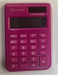 CSL CS-118-P Pembe 8 Hane Cep Tipi Hesap Makinesi - 1