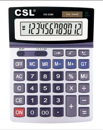 CSL CS-2385 12 Hane Masa Tipi Oynar Başlıklı Hesap Makinesi - CSL