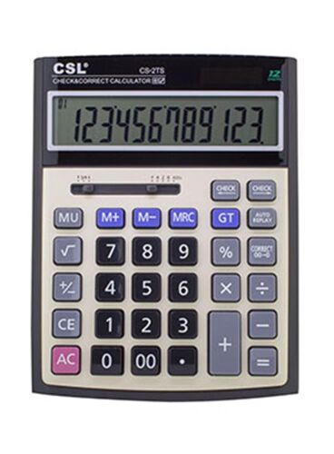 CSL CS-2TS 12 Hane Masa Tipi İşlem Kontrollü Hesap Makinesi - CSL